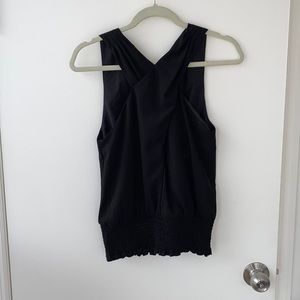 NWOT - Black Chiffon Top